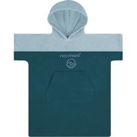 Normani Kinder Badeponcho Puwai in Petrol | Gr.: 116/128