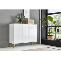 BMG Möbel Kommode Mailand Typ 10 Weiß