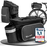 MIVELO Gepäckträgertasche schwarz