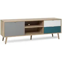 Furn.design TV-Lowboard 150 x 52 x 40 cm Mehrfarbig