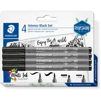 Staedtler pigment brush intense black 37 BK4-1 schwarz, 1