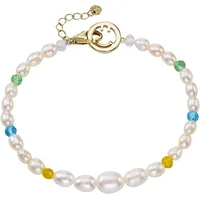 FIRETTI Perlenarmband »Schmuck Geschenk Silber 925 Armschmuck Armband Armkette