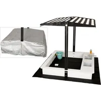 Needs&wants WONDERMAKE® Design Sandkasten mit Dach, Abdeckung oxford 420D,