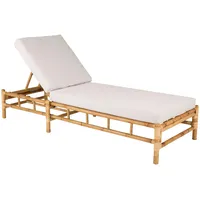 Gardenson Sonnenliege Cane Bambus Rattan, ca. 80x210 cm