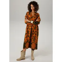 Aniston CASUAL Blusenkleid mit großflächigem, grafischen Druck bunt 46