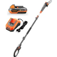 FUXTEC Akku Hochentaster 20V FX-E1HE20-SET Teleskop Astsäge mit verlängerbarem
