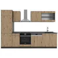 Vicco Küchenzeile R-Line, Artisan Eiche/Anthrazit 300 cm AP Anthrazit