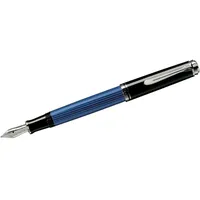 Pelikan Souverän 405, Schwarz-Blau, Feder F (fein), hochwertiger Kolbenfüller