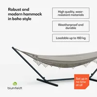 Blumfeldt Hängematte SwayStation Boho | 400 x 116 cm