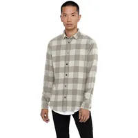 Only & Sons »ONSGUDMUND LS CHECKED SHIRT NOOS«, weiß