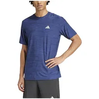 Adidas Herren Train Essentials Stretch Training Tee, Dark Blue/Black/White,