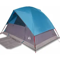 VidaXL Kuppel-Campingzelt 4 Personen Blau Wasserdicht