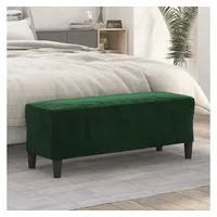 VidaXL Sitzbank Dunkelgrün 100x35x41 cm Samt