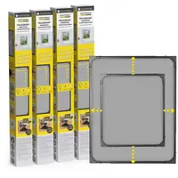 EasyMaxx Insektenschutzgitter Teleskop 4er-Set 80 x 100 cm Anthrazit