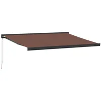 VidaXL Markise Markise Manuell Braun 400x300 cm (1-St) braun