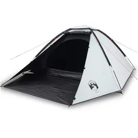 VidaXL Kuppel-Campingzelt 4 Personen Weiß Dunkel Wasserdicht