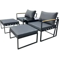 Happy Home Balkonset 5-tlg. Grau