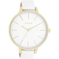 Oozoo Analog-Armbanduhr Oozoo Timepieces weiß extra groß (ca. 48mm)