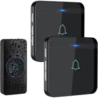 AVANTEK Funkklingel, Türklingel Funk Set, 400m Reichweite, Ip55 Wasserdicht