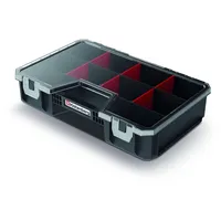 Kistenberg Sortimentskasten Sortierkasten Kleinteilemagazin Organizer (Transparenter Deckel, inklusive Trennstege,