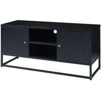 [en.casa] TV Schrank Janakkala Stahl 120x40x55 cm Schwarz