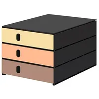 Styro Schubladenbox styroval pro feelings Birdy gelb, lachsrot, braun