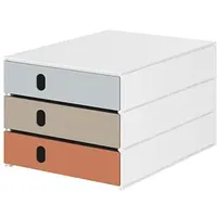 Styro Schubladenbox styroval pro feelings, Pebbles grau, beige, orangebraun