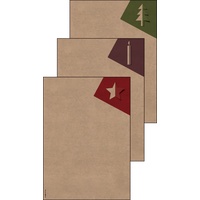 Sigel DP400 Briefpapier Weihnachten, Kraftpapier, 100 g/m2, A4, 25