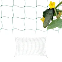 Relaxdays Ranknetz 2er Set, für Gewächshaus, 200x500 cm, Rankhilfe