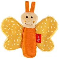 Sigikid 43369 - Greifling Schmetterling ocker Yellow, Materialmix, 9