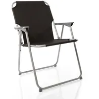 BigDean Campingstuhl Klappstuhl Schwarz