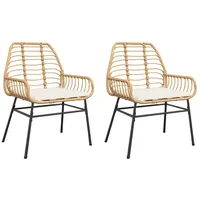 VidaXL Gartenstuhl 55,2 x 60 x 23,7 cm braun