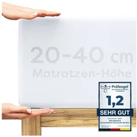 Wolkenfeld Spannbettlaken Jersey-Baumwolle-Elasthan 180 x 200 - 200 x