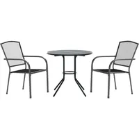 VidaXL Gartenstuhl-Set 3-tlg. Stapelbar 80 x 87 x 72,5