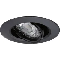 Paulmann Einbauleuchte 3er-Set Schwarz schwenkbar Ø 9 cm