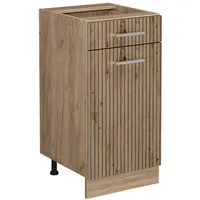 Vicco Küchenunterschrank R-Line, Artisan-Eiche/Goldkraft Eiche 40 cm ohne Arbeitsplatte