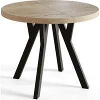 Alpi meble Runder Esszimmertisch OVO, ausziehbarer Tisch Durchmesser: 80