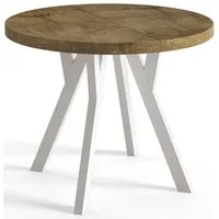 Alpi meble Runder Esszimmertisch OVO, ausziehbarer Tisch Durchmesser: 80