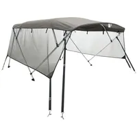 VidaXL 3-Bow Bimini-Top mit Mesh-Seitenteilen 183x(154-167)x137 cm