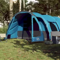 VidaXL Tunnel-Familienzelt 8 Personen Blau Wasserdicht