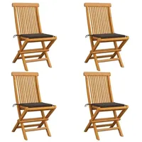 VidaXL Gartenstuhl 50 x 114,2 x 34,5 cm schwarz