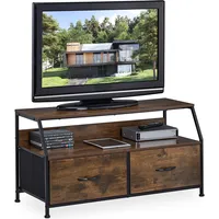 Relaxdays TV Board, Industrial, HxBxT: 48,5 x 41,5 cm,