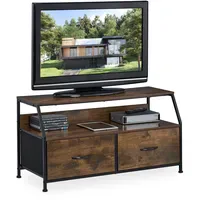 Relaxdays TV Board im Industrial Style 48,5 x 93