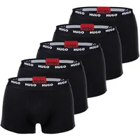 Hugo Herren 50493840 Packung mit 5 schwarzen Boxershorts L