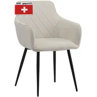 Albatros Esszimmerstuhl SILA, 1er Set, Beige