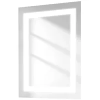 EMKE Emke, Spiegelschrank, Badezimmerspiegel mit Beleuchtung 40*60cm,Beschlagfrei, 3000K/6500K,Tast Schalter