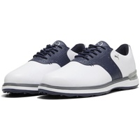Puma Avant Golf Shoe, White-Deep Navy-Speed Blue, 44.5 EU