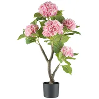 Creativ green Creativ-green Kunstblume Hortensienbusch, rosa, im Topf, Höhe