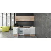 Flex-Well Küchenzeile Samoa 210 cm weiß