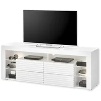 Stolkom Goal weiß (weiß dekor), B:179cm H:67cm T:44cm, Holzwerkstoff,